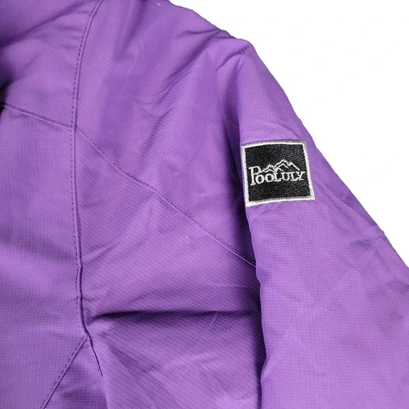 Pooluly Ski Jacket Waterproof Coat Women XL Purple - Picture 4 of 14